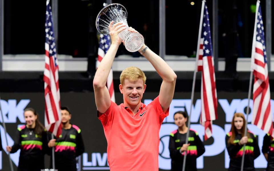 It was a return to form for Kyle Edmund who has struggled with a knee injury in recent months - GETTY IMAGES