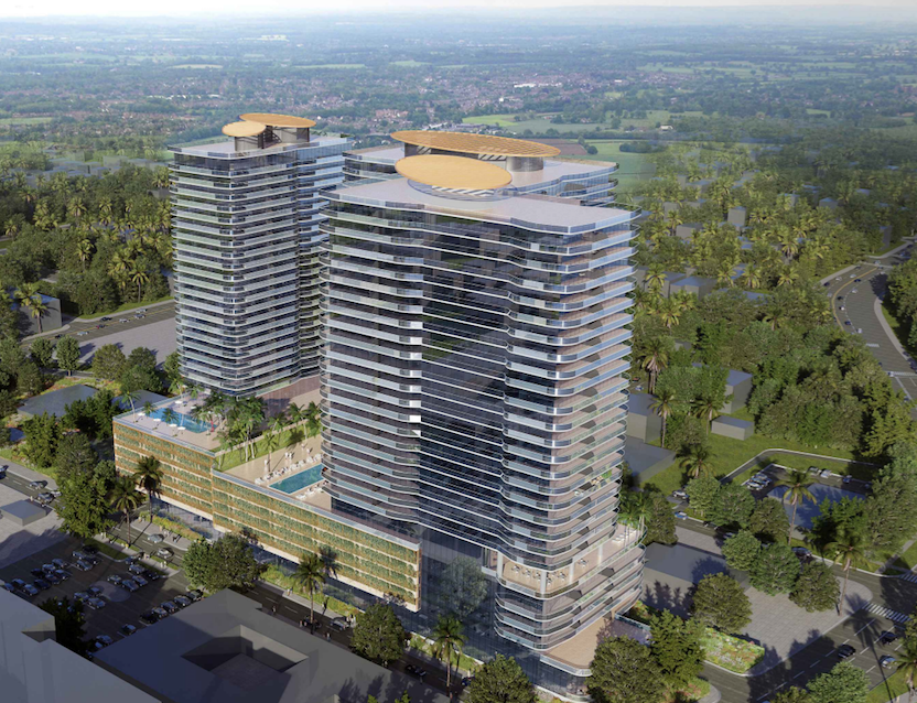 A rendering of the Olara condominium, which is planned for North Flagler Drive in West Palm Beach.