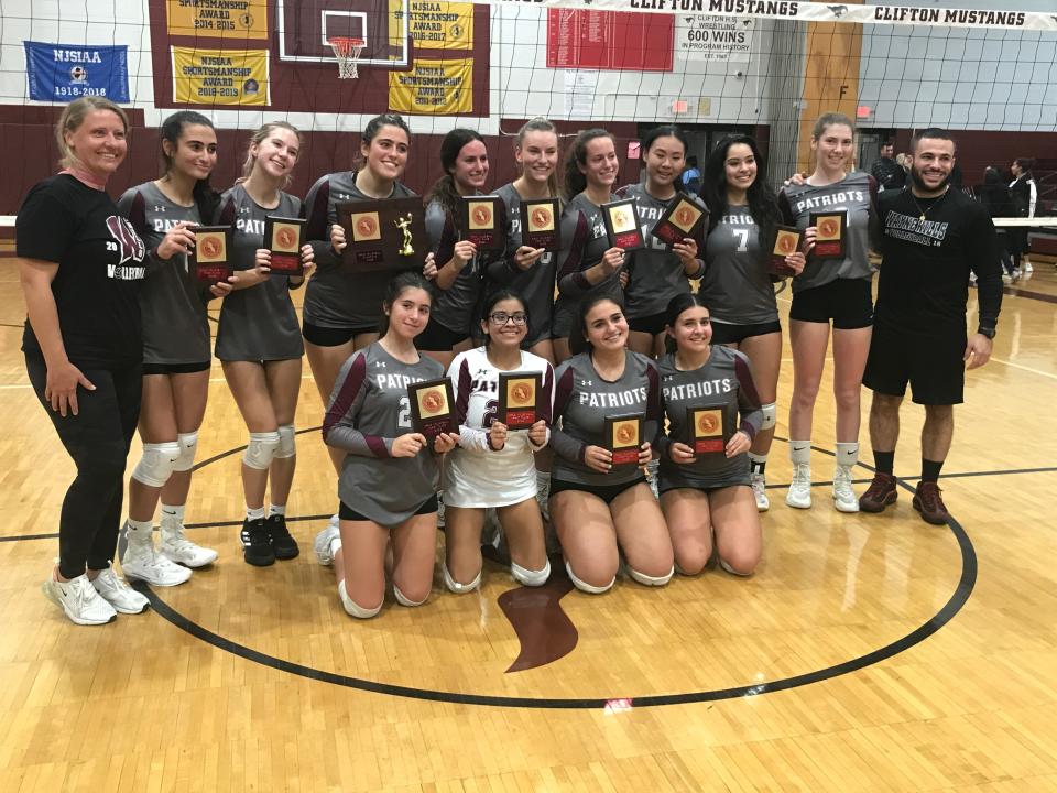 The Wayne Hills girls volleyball team captured its first Passaic County championship by outlasting rival Wayne Hills, 25-22, 23-25, 25-18, in the the final on Saturday, Oct. 15, 2022 in Clifton.