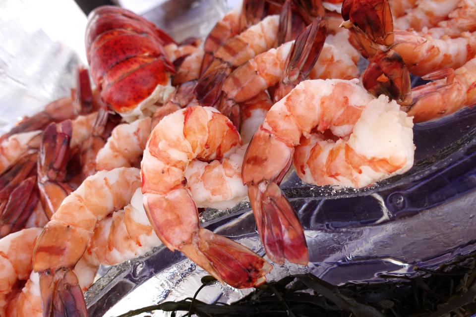 Shrimp cocktail from Bourbon & Bones at the 2019 Devour Culinary Classic at the Desert Botanical Garden in Phoenix.