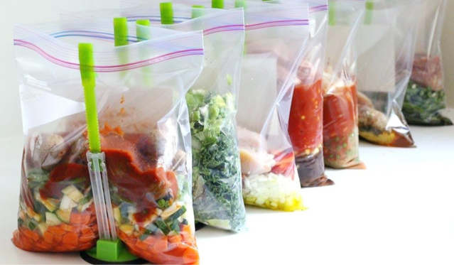 Bag Filler / Ziplock Bag Holder for Filling / Sealable Bag / Vacuum Bag /  Gallon / Quart / Meal Prep 