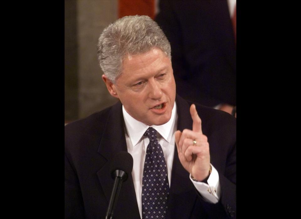 In 1999 Bill Clinton delivered the State of the Union in the middle of his impeachment, only alluding to his troubles: "Yet perhaps in the daily press of events, in the clash of controversy, we do not see our own time for what it truly is: a new dawn for America." 