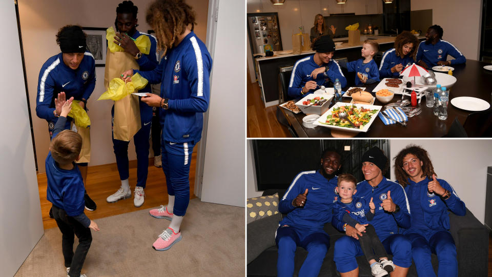 Chelsea made a wonderful gesture to a young fan during their time in Perth.