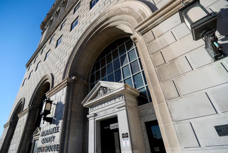 The exterior of the Milwaukee County Courthouse.