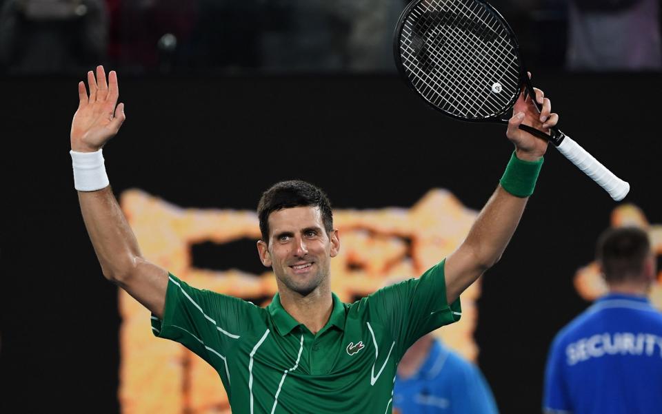 Defending champion Novak Djokovic is bidding to win an eighth Australian Open title - AFP