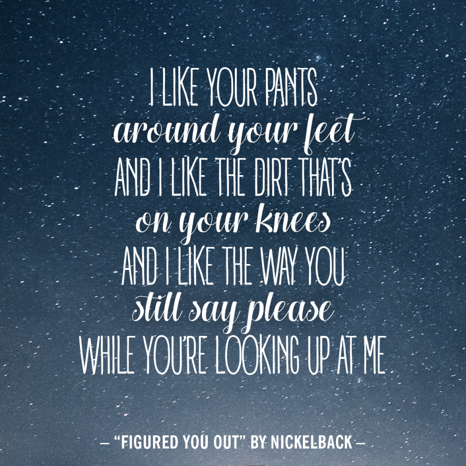 "Figured You Out" by Nickelback