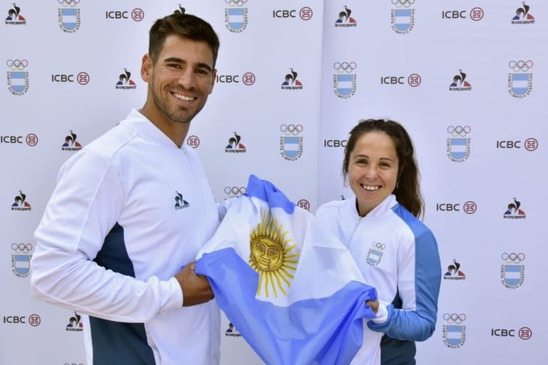 Rocío Sánchez Moccia y Agustín Vernice serán los abanderados de la delegación argentina