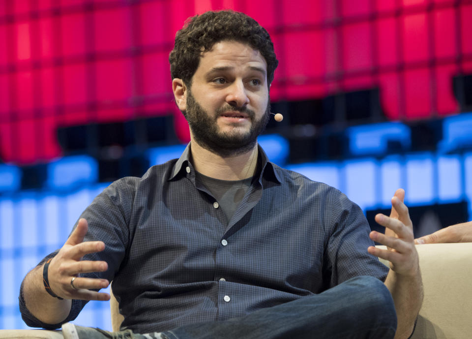 LISBON, PORTUGAL - NOVEMBER 08: Dustin Moskovitz, Co-Founder and CEO, Asana, and Wladimir Klitschko (not pictured) boxing legend and CEO of Klitschko Ventures, discuss about 