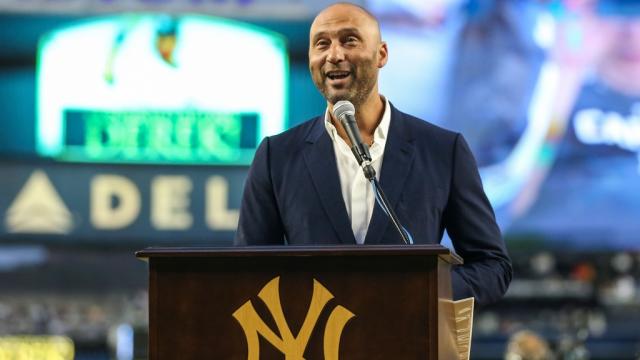 Derek Jeter, Core Four at Yankees' Old Timers' Day