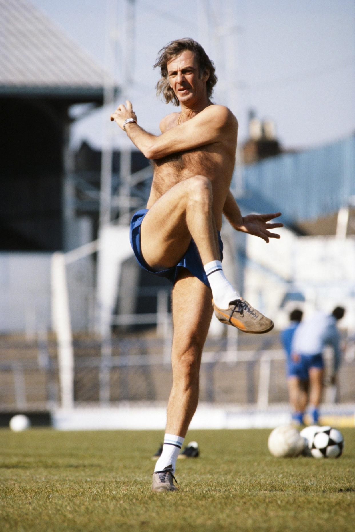 Menotti during a 1980 Argentina training session