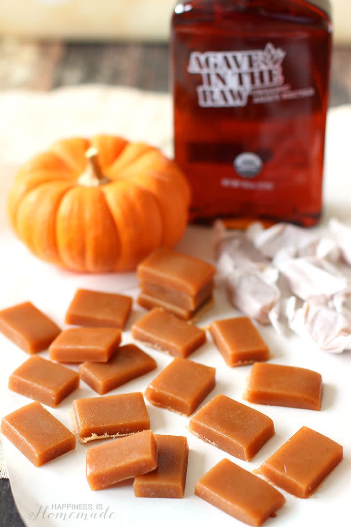 Pumpkin Spice Caramels