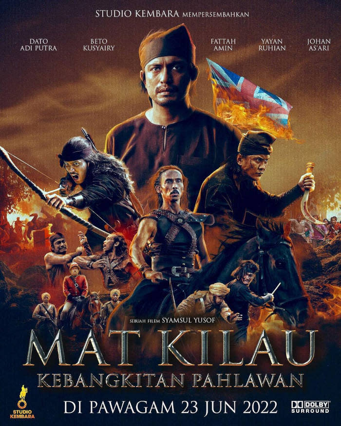 'Mat Kilau' has made RM90 million at the box office