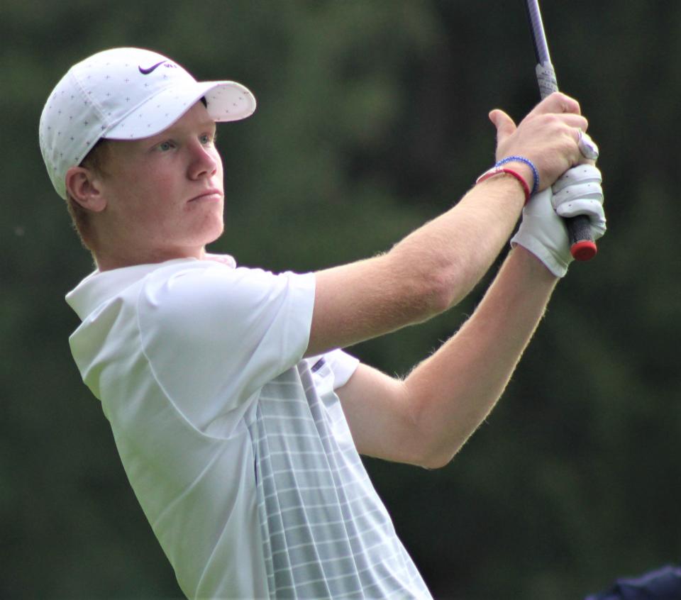 Mogadore's Dillon Pendergast shot 71 at Windmill Lakes to tie for first place Yank Heisler Memorial on Wednesday.