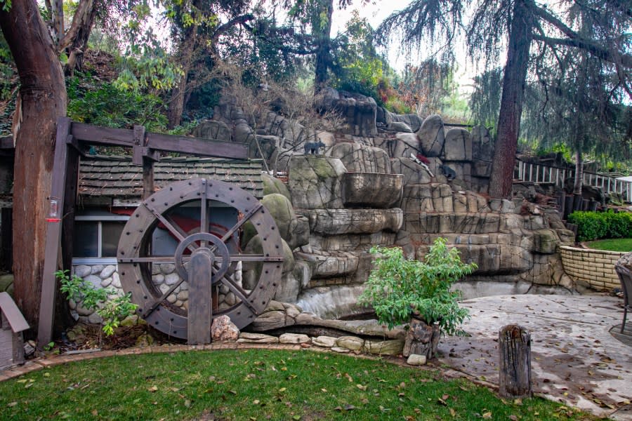 The themed backyard of a home for sale in Redlands, California is shown in this undated photo by Steve Burgraff Photography