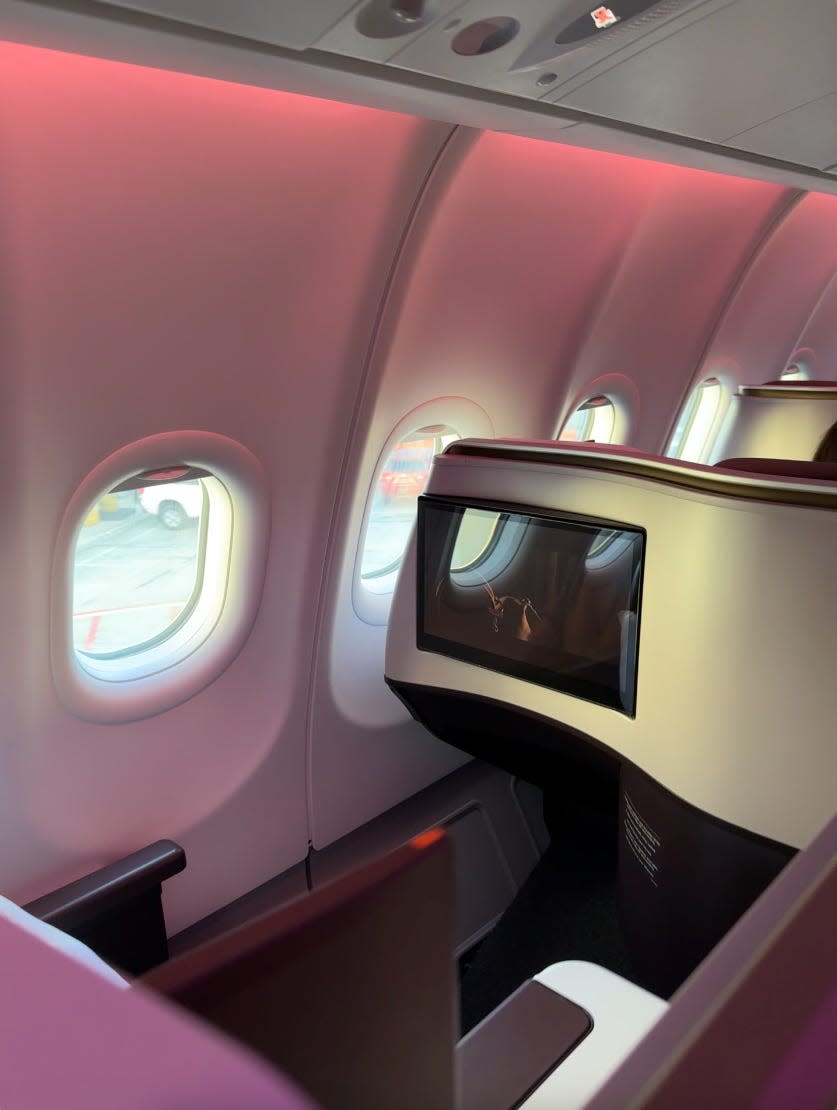 Upper class TV on A330neo, Dan Koday, " I was one of the first people to see Virgin Atlantic's newest aircraft that will fly between NYC and London."