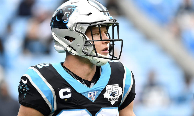 Carolina Panthers running back Christian McCaffrey.