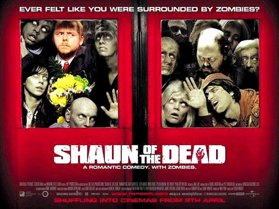 The original poster for Edgar Wright's ZomCom Shaun of the Dead