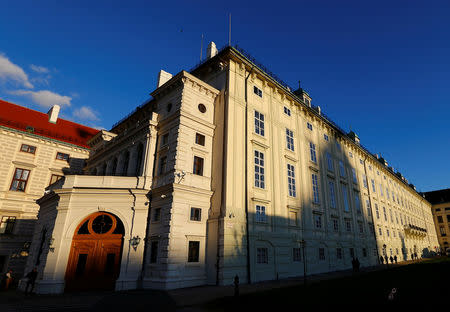 The Leopoldine Wing of Hofburg Palace hosting the presidential office is seen in Vienna, Austria, December 2, 2016. REUTERS/Leonhard Foeger