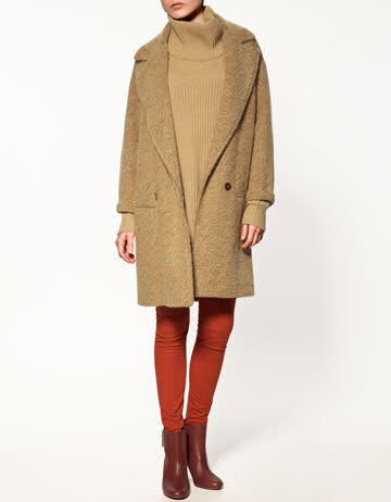 Cheviot coat, $169