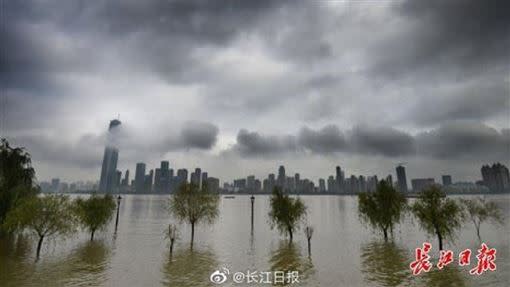 長江流域水患已持續一個半月（圖／翻攝自長江日報）