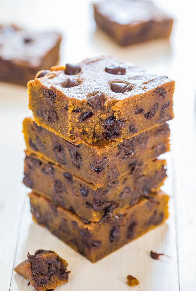 Pumpkin Chocolate Chip Bars