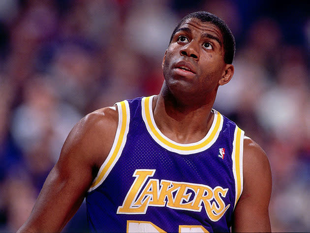 Magic Johnson Jerseys, Magic Johnson Shirt, Magic Johnson Gear &  Merchandise