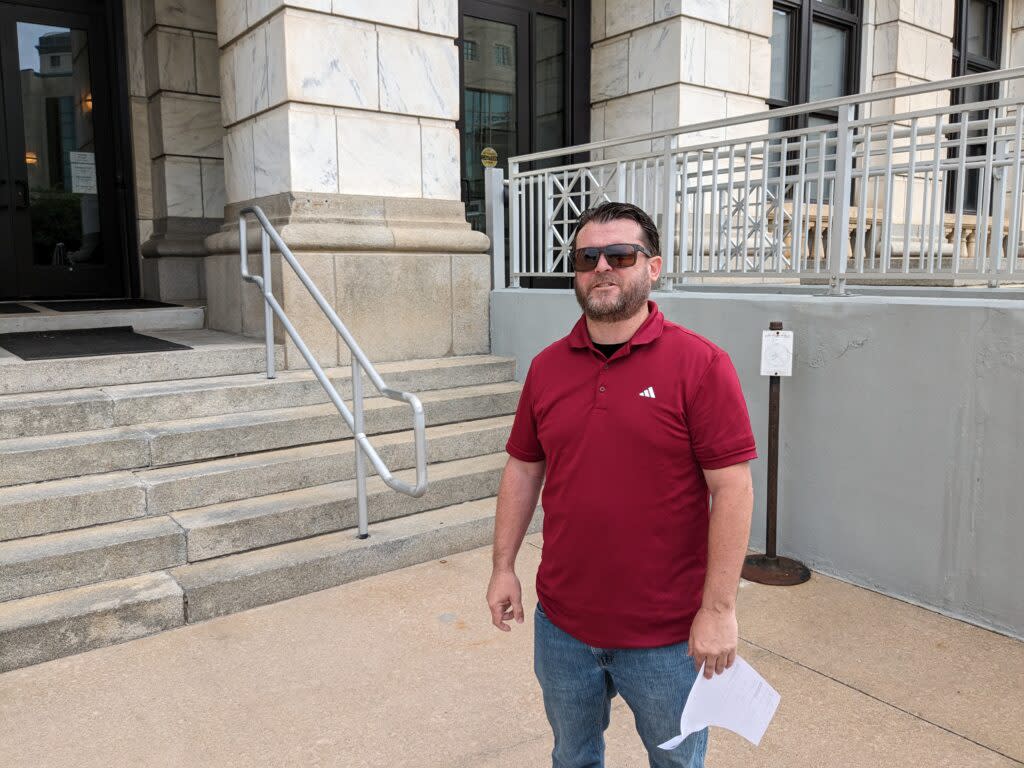 Michael Allen Ogle, a Kansas man who pleaded guilty to a violent crime, filed for the 2nd District seat being vacated by U.S. Rep. Jake LaTurner