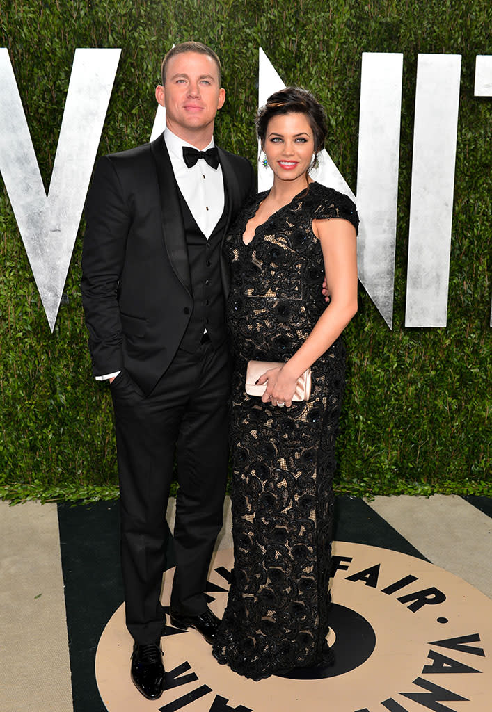 2013 Vanity Fair Oscar Party Hosted By Graydon Carter - Arrivals: Channing Tatum and Jenna Dewan-Tatum