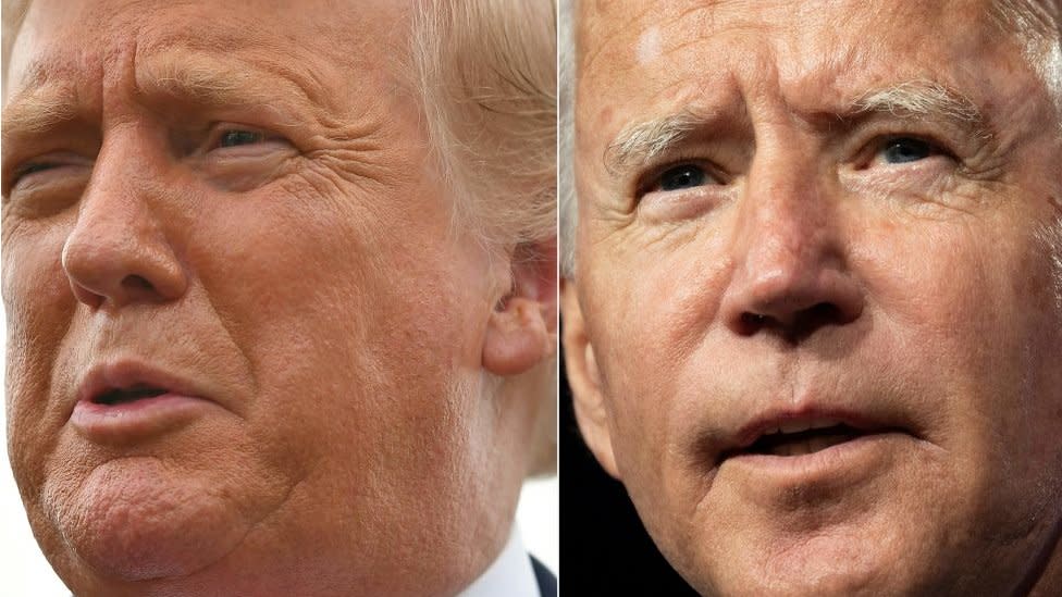 Biden y Trump.