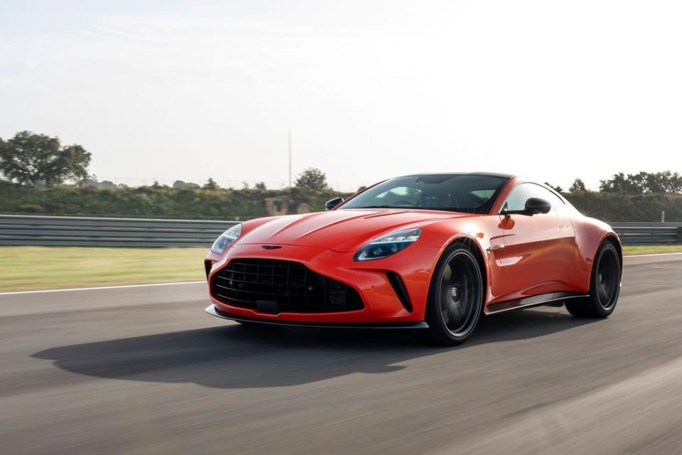 a red sports car on a road