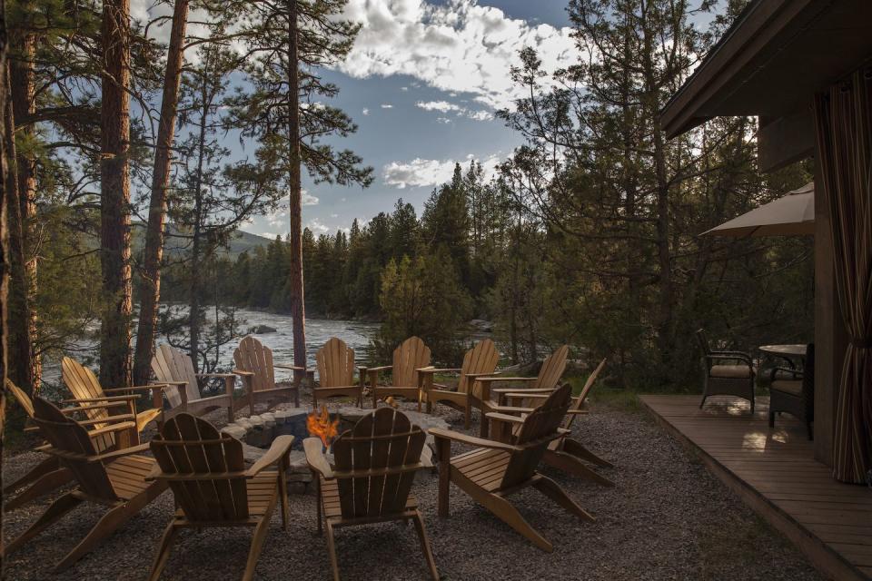 dining pavillion at river camp