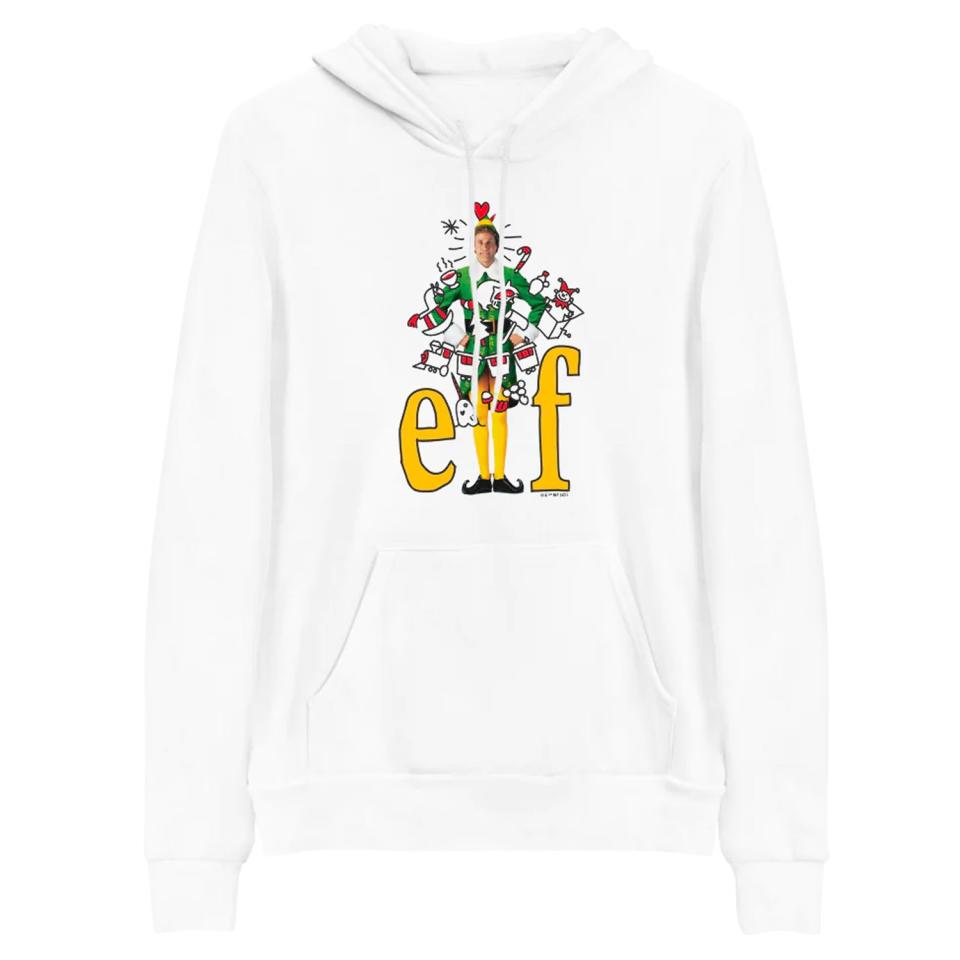 <p><a href="https://go.redirectingat.com?id=74968X1596630&url=https%3A%2F%2Fwbshop.com%2Fproducts%2Felf-logo-collage-hooded-sweatshirt&sref=https%3A%2F%2Fwww.bestproducts.com%2Flifestyle%2Fg46094256%2Felf-movie-merch%2F" rel="nofollow noopener" target="_blank" data-ylk="slk:Shop Now;elm:context_link;itc:0;sec:content-canvas" class="link ">Shop Now</a></p><p>“Elf The Movie” Logo Collage Hooded Sweatshirt</p><p>wbshop.com</p><p>$54.95</p>