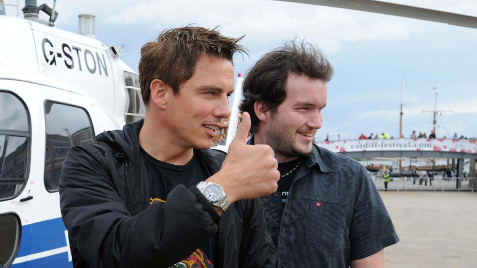 John Barrowman and Gareth David-Lloyd played Jack and Ianto in the 'Doctor Who' spin-off series 'Torchwood'. (Barry Batchelor/PA Images/Getty)