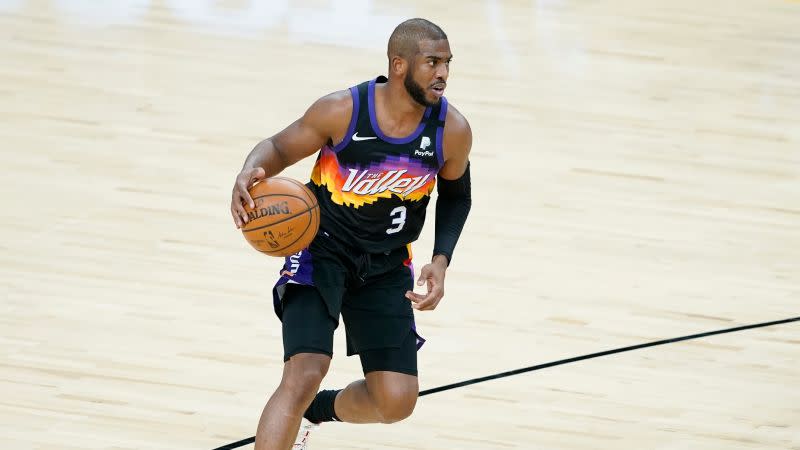 ▲太陽老將Chris Paul驚傳確診新冠肺炎，美媒更新NBA球員檢測報告，1人確診。（圖／美聯社／達志影像）