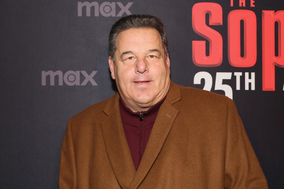 Steve Schirripa attends HBO's "The Sopranos" 25th anniversary celebration on January 10, 2024 at Da Nico Ristorante in New York City.<p>Dia Dipasupil/Getty Images</p>