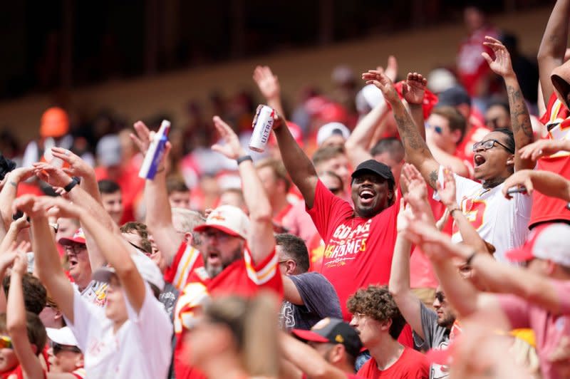 GEHA Field at Arrowhead Stadium, considered one of the loudest stadiums in sports, will be used as a filming location for a Hallmark movie for the first time. File photo by Jon Robichaud/UPI