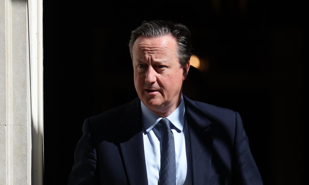 <span>David Cameron to peers this week that Israel has never provided ‘a proper satisfactory explanation’ why it dropped a 1,000lb smart bomb on a Medical Aid for Palestine residential compound on 18 January.</span><span>Photograph: Andy Rain/EPA</span>