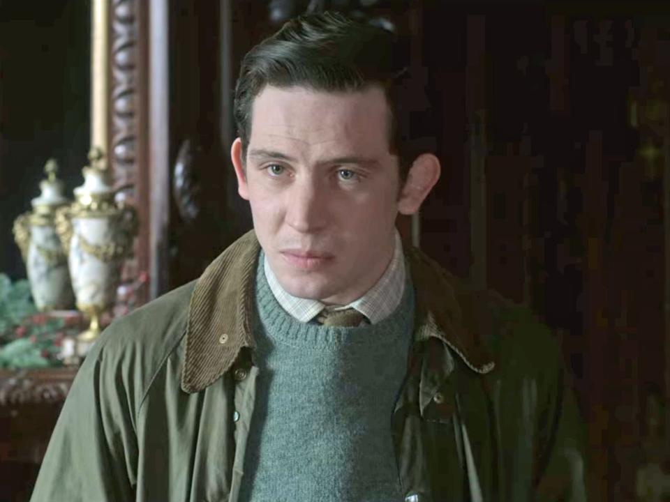 josh o'connor portraying prince charles on the crown