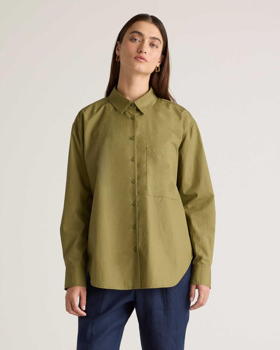 <p><a href="https://go.redirectingat.com?id=74968X1596630&url=https%3A%2F%2Fwww.quince.com%2Fwomen%2Forganic-cotton-poplin-long-sleeve-boyfriend-shirt%3Fcolor%3Dbay-leaf&sref=https%3A%2F%2Fwww.cosmopolitan.com%2Fstyle-beauty%2Ffashion%2Fa60386787%2Ftaylor-swift-tortured-poets-department-outfits%2F" rel="nofollow noopener" target="_blank" data-ylk="slk:Shop Now;elm:context_link;itc:0;sec:content-canvas" class="link ">Shop Now</a></p><p>100% Organic Cotton Poplin Long Sleeve Boyfriend Shirt</p><p>Quince</p><p>$39.90</p>