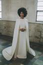 <p>Solange Knowles also donned a caped gown by Humberto Leon for Kenzo for her New Orleans nuptials in 2014.</p>