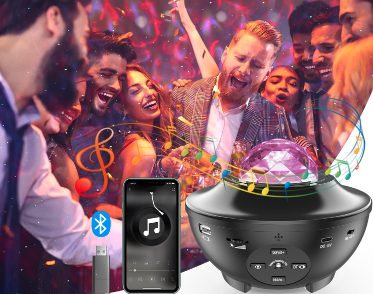 Funktioniert als Schlummerlicht – kann bei der nächsten Party aber auch müde Geister wieder aufwecken: Kein Wunder, dass dieser Projektor bei TikTok auf Begeisterung stößt! (Bild: Amazon)