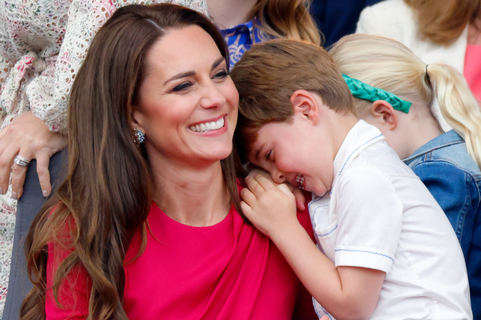 Princess Catherine of Wales and her youngest son, Louis. Kate Middleton cancer (Image via Getty Images)