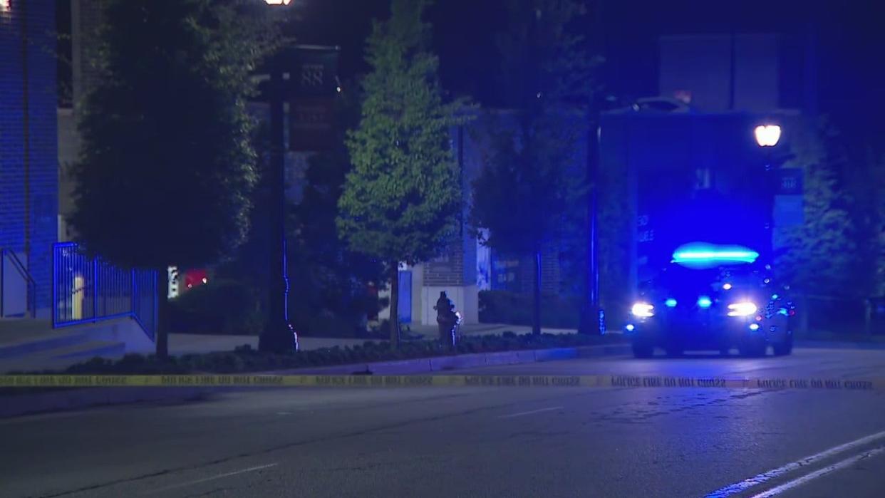 <div>Atlanta police responding to a shooting along Marietta Street NW Friday, April 12, 2024 (FOX 5).</div>