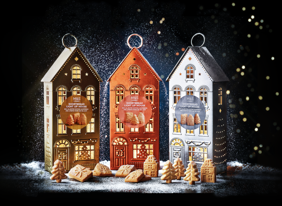 M&S launches lightup biscuit and chocolate tins for Christmas