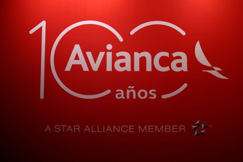 Foto de archivo. Un logo de la compañía de aviación Avianca es fotografiado en Bogotá