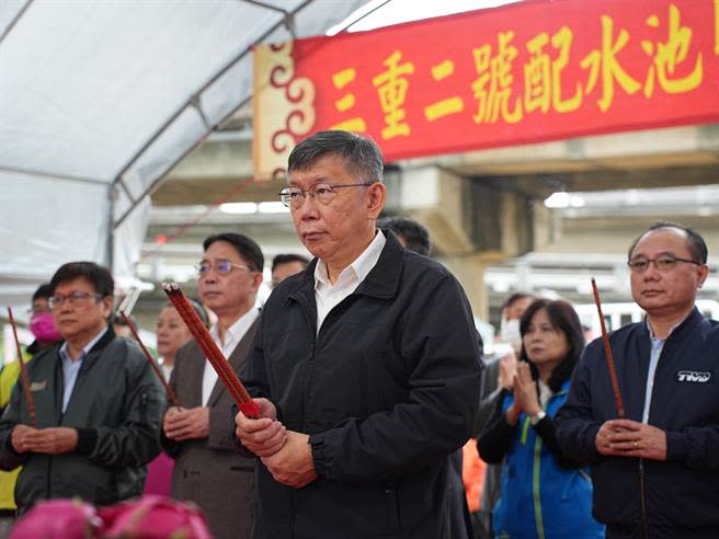 怒批卓冠廷造謠，柯文哲喊「拿他祭旗」。(黃敬文攝)