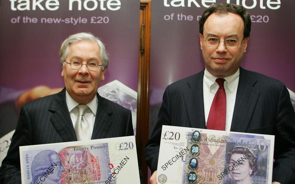 Mervyn King with Andrew Bailey in 2007 - Geoff Caddick/PA Wire