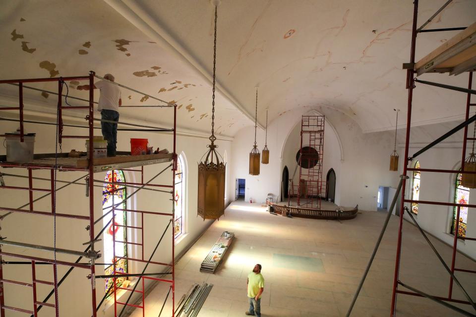 Transformation is underway in the sanctuary of the former Market Street United Methodist Church at 600 E. Market Street.