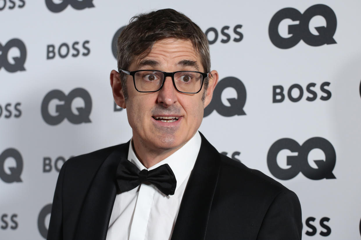 Stock picture of Louis Theroux on the red carpet. He has revealed he is 'probably' suffering from alopecia. (Getty Images)