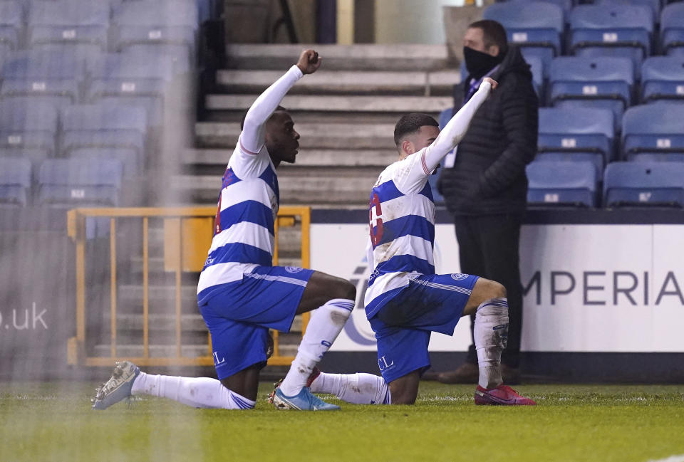 QPR's Ilias Chair, right, and teammate Bright Osayi-Samuel made quite the statement of their own at Millwall. (John Walton/PA via AP)